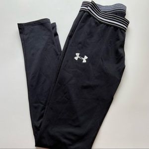Under Armour black workout leggings, girls’ large